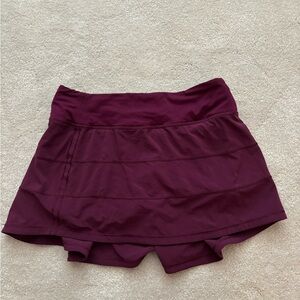Lululemon Speed Up Skirt in Maroon/Plum